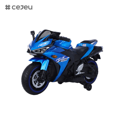 CJ-N-888 12V Ride on Motorcycle for Kids, Battery Powered 2 Wheels Motorcycle Toy con Bluetooth, Musica, Luce...