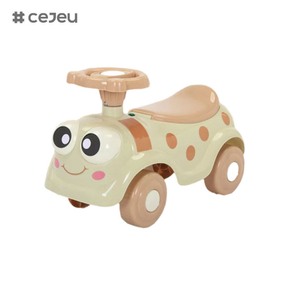CJ-102, auto per bambini 1-3 anni scooter per bambini illuminazione musicale anti rovesciamento a quattro ruote, con luci/musica in fondo