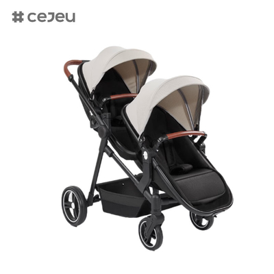 CJ-PSD-S600T Nuovo design pieghevole staccabile doppio passeggino per bambini per bambini di 0-3 anni