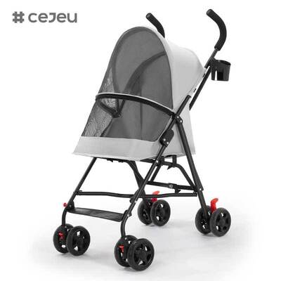 CJ-KBL-CW901 Luxury Foldable Pet Stroller per gatti e cani, portabile Dog Stroller Pet Carrier Pet Lightweight Pet Trolley