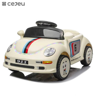 CJ-KQT-911 Retro Beetle Electric Quattro ruote Auto per bambini Equipaggiata con luci frontali bluetooth Auto elettrica per bambini