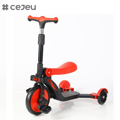 CJ-DDW-113 Scooter Pieghevole all'ingrosso 5 in 1 per bambini, giocattoli a 3 ruote, bicicletta, monopattino per bambini, monopattino per bambini 5 in 1