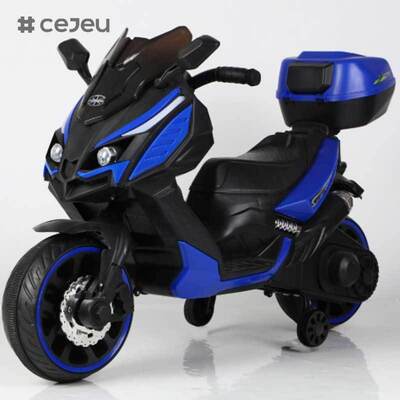 CJ-XL-1988 Unisex Moto Elettrica a 3 Ruote Batteria Giocattolo Cavalcabile in Plastica Piccole Ruote per Bambini 3-8 Anni Modello Più Recente Popolare