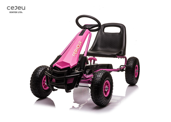 Go-kart rosa di 5 anni 11.7KG del pedale 5KM/H con quattro ruote gonfiabili