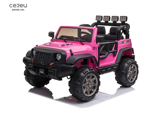 I bambini EN62115 guidano sulla jeep 2 Seater di Toy Car Pink Power Wheels con il lettore