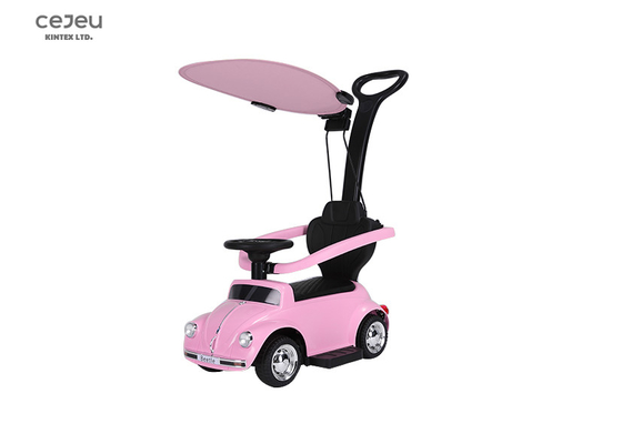 La spinta del bambino del baldacchino lungo il rosa Mini Push Along Car dell'automobile 6.2KG 80*41*92CM