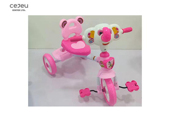 Il triciclo di guida del bambino dell'età 3 ha caricato 25kg la plastica rosa Trike con il pedale infiammante