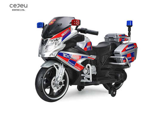 Giro elettrico della motocicletta della polizia dei bambini 12V sulle luci Horn