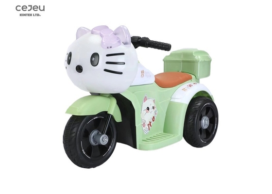 Triciclo elettrico per bambini per bambini, auto giocattolo per bambini, batteria per bambini, giallo/verde/rosa