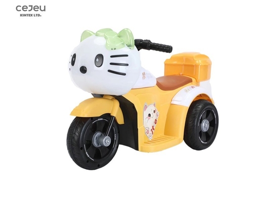 Triciclo elettrico per bambini per bambini, auto giocattolo per bambini, batteria per bambini, giallo/verde/rosa