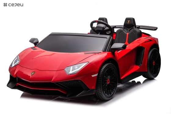 Kids 12V Ride On Licensed Lamborghini Aventador SV Sports Car Toy Parent Control