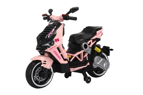 Scooter Vespa per bambini, 12V ricaricabile a moto con ruote di allenamento