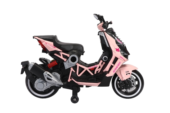 Scooter Vespa per bambini, 12V ricaricabile a moto con ruote di allenamento