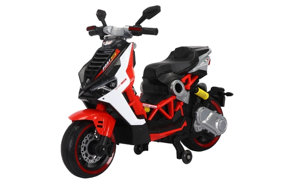 Scooter Vespa per bambini, 12V ricaricabile a moto con ruote di allenamento