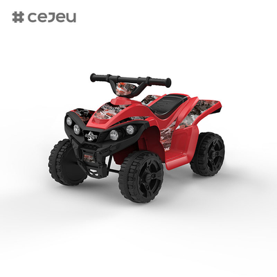 Costway 6V Kids 4-Wheeler ATV Quad Ride On Car con luce frontale Musica