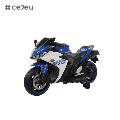 CJ-N-888 12V Ride on Motorcycle for Kids, Battery Powered 2 Wheels Motorcycle Toy con Bluetooth, Musica, Luce...