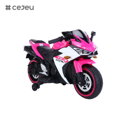 CJ-N-888 12V Ride on Motorcycle for Kids, Battery Powered 2 Wheels Motorcycle Toy con Bluetooth, Musica, Luce...