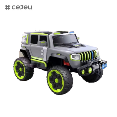 CJ-LC-6169 12V Jeep a quattro motori con un pulsante di avvio, Bluetooth, USB - sicuro, durevole e divertente da guidare su bambini