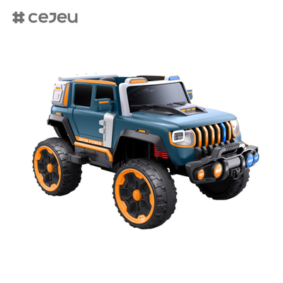 CJ-LC-6169 12V Jeep a quattro motori con un pulsante di avvio, Bluetooth, USB - sicuro, durevole e divertente da guidare su bambini