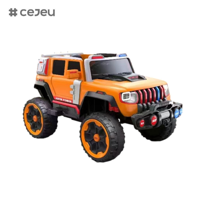 CJ-LC-6169 12V Jeep a quattro motori con un pulsante di avvio, Bluetooth, USB - sicuro, durevole e divertente da guidare su bambini
