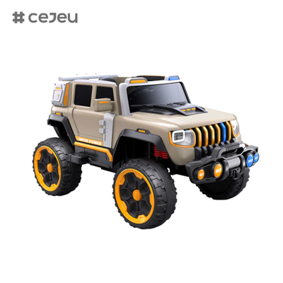 CJ-LC-6169 12V Jeep a quattro motori con un pulsante di avvio, Bluetooth, USB - sicuro, durevole e divertente da guidare su bambini