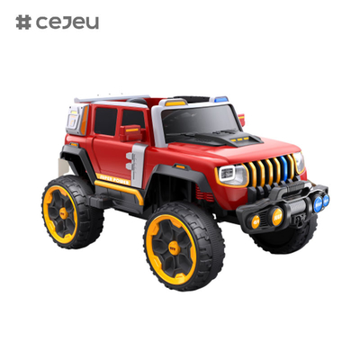 CJ-LC-6169 12V Jeep a quattro motori con un pulsante di avvio, Bluetooth, USB - sicuro, durevole e divertente da guidare su bambini