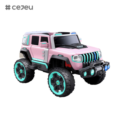 CJ-LC-6169 12V Jeep a quattro motori con un pulsante di avvio, Bluetooth, USB - sicuro, durevole e divertente da guidare su bambini