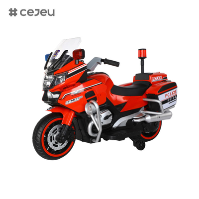 Per ragazzi e ragazze dai 3 agli 8 anni che guidano moto della polizia con due ruote di traino, luci e musica