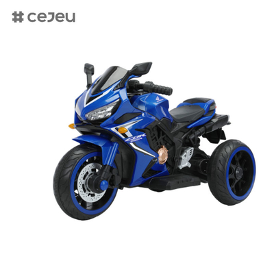Per ragazzi e ragazze dai 3 agli 8 anni motociclistica a 12 V, giocattolo a 3 ruote a batteria, Bluetooth, musica, luce a led