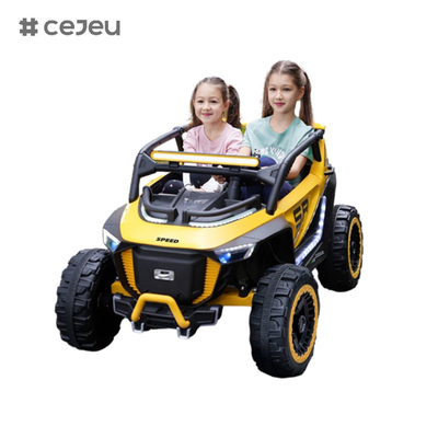 CJ-8809 Seater Kids guida un'auto UTV, con motore 12V7AH*1 4x390,2.4G RC, sedile in pelle, musica, LED, Bluetooth, USB