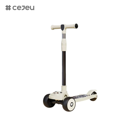 CJ-E300-2, modello di panda, con luci, musica, maniglia regolabile 68-85cm, bambini di diverse altezze possono giocare