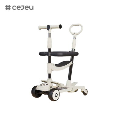 CJ-E300-10, con cuscino del sedile, luci, musica, maniglia di spinta, regolabile da 68 a 85 cm, permette al bambino di regolare l'altezza in qualsiasi momento