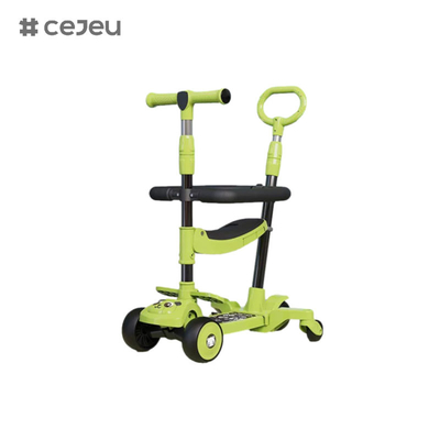 CJ-E300-10, con cuscino del sedile, luci, musica, maniglia di spinta, regolabile da 68 a 85 cm, permette al bambino di regolare l'altezza in qualsiasi momento