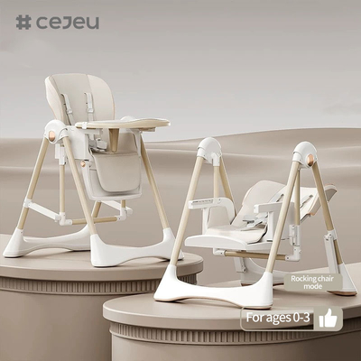 CJ-28,2 in 1+PP+Swing,grigio/bianco/rosa/marrone,quattro colori,dimensioni di imballaggio 64*31*57cm,sedile per bambini affidabile e sicuro