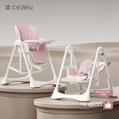 CJ-28,2 in 1+PP+Swing,grigio/bianco/rosa/marrone,quattro colori,dimensioni di imballaggio 64*31*57cm,sedile per bambini affidabile e sicuro