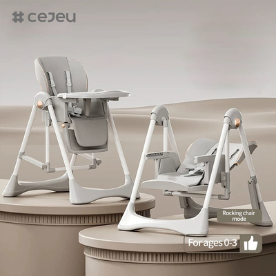 CJ-28,2 in 1+PP+Swing,grigio/bianco/rosa/marrone,quattro colori,dimensioni di imballaggio 64*31*57cm,sedile per bambini affidabile e sicuro