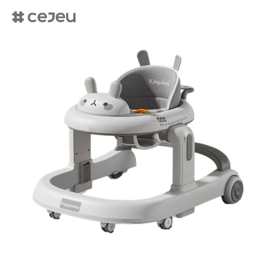 CJ-928, baby walker, Orange Grey Coffee, Musica/Luci 6 Regolare altezza, prodotto Dimensione: 58*59*73cm, One click folding