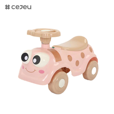 CJ-102, auto per bambini 1-3 anni scooter per bambini illuminazione musicale anti rovesciamento a quattro ruote, con luci/musica in fondo