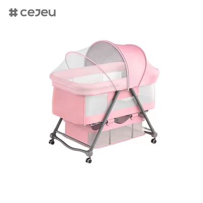 CJ-BJJ-001 Culla regolabile di altezza Culla regolabile di altezza letto culla culla culla con culla300D panno di lino quattro colori