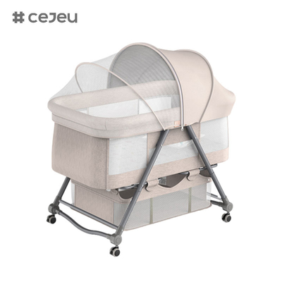 CJ-BJJ-001 Culla regolabile di altezza Culla regolabile di altezza letto culla culla culla con culla300D panno di lino quattro colori