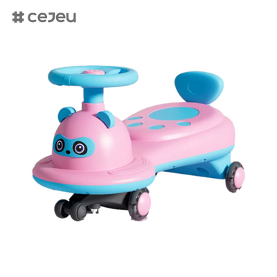 Auto per bambini 2-6 anni bambino universale auto yo, forma di panda, può sedersi e scivolare, silenziosa ruota flash anti-rollove