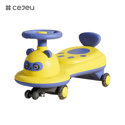 Auto per bambini 2-6 anni bambino universale auto yo, forma di panda, può sedersi e scivolare, silenziosa ruota flash anti-rollove