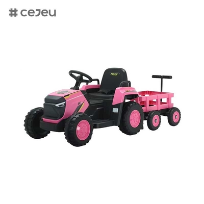 CJ-DLS-X18 bambini trattore elettrico auto giocattolo doppio motore 12v batteria alimentata da plastica guida su auto giocattolo con musica luce LED
