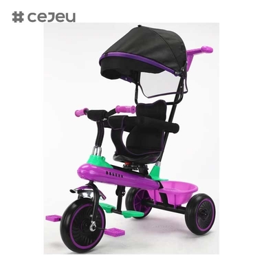 CJ-XSS-NW820 Triciclo per bambini di lusso con pedale Parti di ricambio per il giro divertente dei giovani con ombrello 4 in 1 Triciclo per bambini