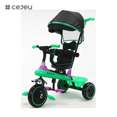 CJ-XSS-NW820 Triciclo per bambini di lusso con pedale Parti di ricambio per il giro divertente dei giovani con ombrello 4 in 1 Triciclo per bambini