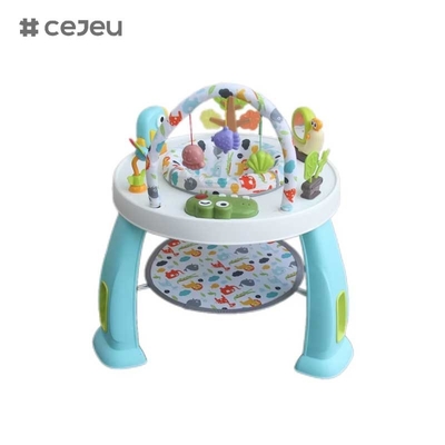 CJ-XTD-901 Tavolo per attività per bambini multifunzionale 3 in 1 Baby walker e interessante blocco di costruzione set con telaio in plastica