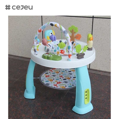 CJ-XTD-901 Tavolo per attività per bambini multifunzionale 3 in 1 Baby walker e interessante blocco di costruzione set con telaio in plastica
