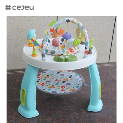 CJ-XTD-901 Tavolo per attività per bambini multifunzionale 3 in 1 Baby walker e interessante blocco di costruzione set con telaio in plastica