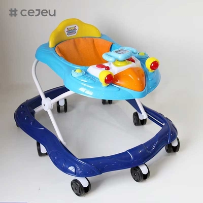 CJ-XTD-105 nuovo baby walker multifunzionale nero economico semplice baby walker con musica basso prezzo vendita calda con altezza del freno regolabile