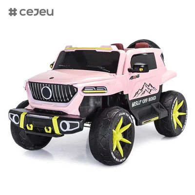 CJ-SF-5688 Nuovo grande dimensione 12V7Ah grande dimensione quattro motore kids auto elettrica / rosa colore due velocità bambini guidare su off-road auto per 5-12Years